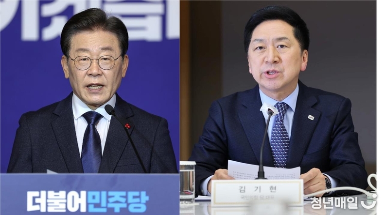 이재명 더불어민주당 대표(왼쪽)과 김기현 국민의힘 대표(오른쪽) (사진 출처: 페이스북)